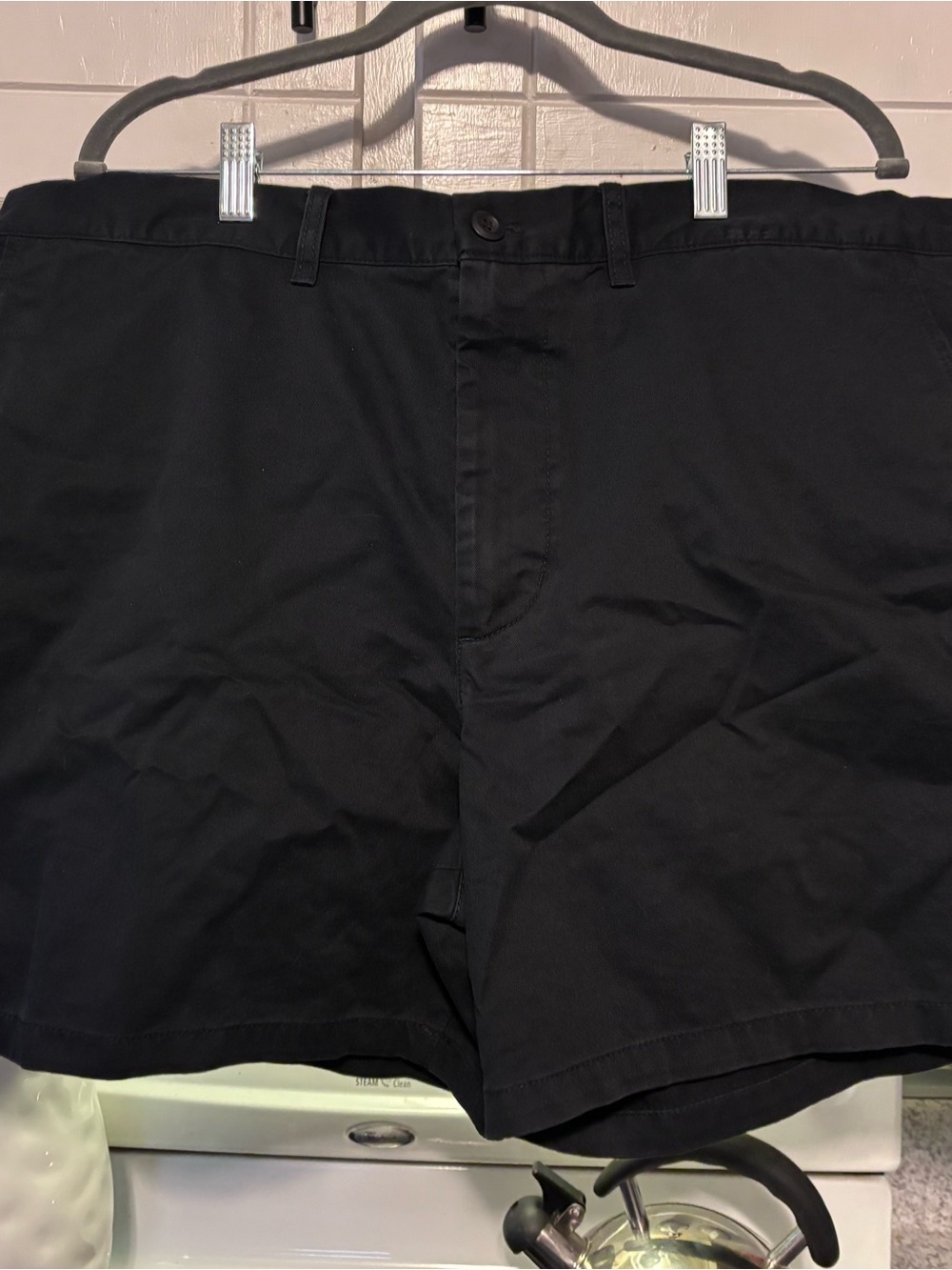 Nike Men's Black Flat-Front Shorts
